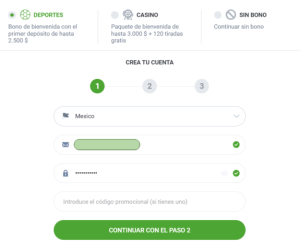 Registro en 20Bet1